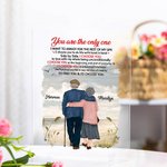Personalized You Are The Only One I Choose You Natural Scenery Seaside Vacation Acrylic Plaque Milestone House Decorations