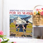 Personalized Annoying Each Other Couple on Chairs Holiday Acrylic Plaque Anniversary Gift Acrylic Decoration