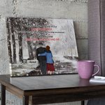 Personalized Love Quotes I Had You And You Had Me Snow Scenery Poster Frameless Painting Valentine's Day Gift Wall Decor
