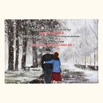 Personalized Love Quotes I Had You And You Had Me Snow Scenery Poster Frameless Painting Valentine's Day Gift Wall Decor