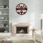 Décoration Murale en Métal Personnalisée avec Texte Évidé Plaque Décorative à Domicile Cadeau Fête des Pères pour Amateur de Golf