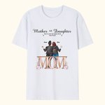 Personalised Mother and Daughter Best Friend Heart T-shirt Birthday Basic T-Shirt