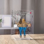Placca acrilica personalizzata per sempre madre e figlia Kinship City Decorazioni per la casa di compleanno