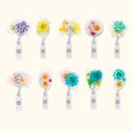 Personalisierte Acryl-Blumen-Abzeichenrolle für medizinisches Personal von Krankenschwestern, Doktoren, Zahnärzten