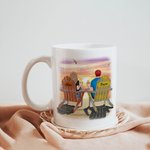 Personalized Couple Together Watching the Sunset Annoying Each Other White Ceramic Mug Gift for Couple 11oz or 15oz