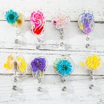 Personalisierte Acryl-Blumen-Abzeichenrolle für medizinisches Personal von Krankenschwestern, Doktoren, Zahnärzten
