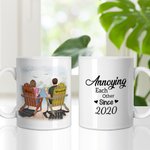 Personalized Holiday Annoying Each Other Love Couple Enjoy the Mountain View White Ceramic Mug Gift for Girlfriend Dishwasher and Microwave Safe