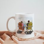 Personalized Holiday Annoying Each Other Love Couple Enjoy the Mountain View White Ceramic Mug Gift for Girlfriend Dishwasher and Microwave Safe