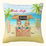 Gepersonaliseerde Zussen Vriendin Cheers Seaside Bloemen Kiosk Strand Pillow Cover Verjaardag Slaapkamer Decor