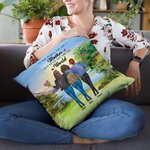 Personnalisé au monde vous êtes une mère mais pour nous vous êtes le monde Lakeside Vew jeter taie d'oreiller cadeau pour maman chambre décor