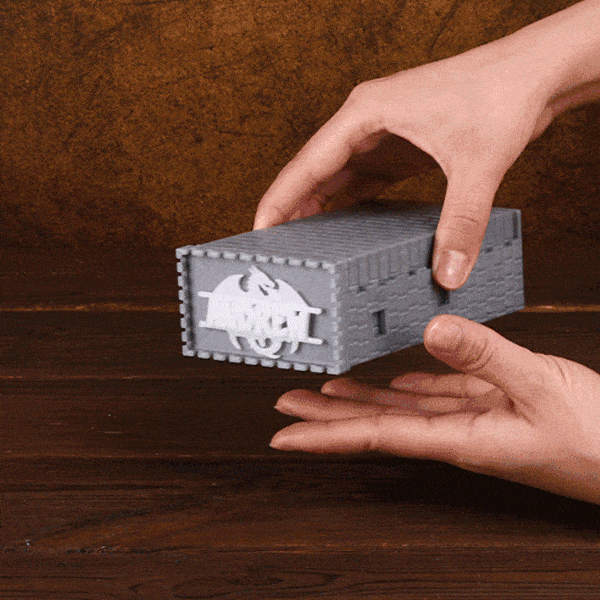Personalised DND Portable Dice Box Dice Tower Dice Game 3D-Printed