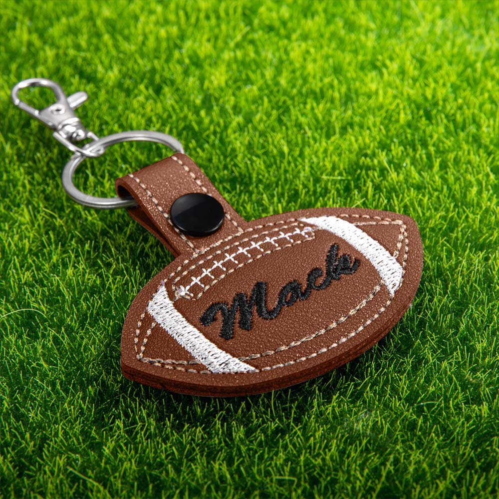 Personlig broderi Sportsveske Tag Fotball Tag Basketball Tag Baseball Tag Nøkkelringer Navnelapper Lunsj Perfekt laggave til spillere og trenere 3