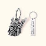 Personlig Odin Viking God Bells Ride Bell Biker Gift Good Luck Charm Nyckelkedja Motorcykel Nyckelkedja Jeep Nyckelkedja Gremlin Bells för motorcykel