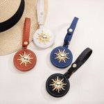 Personalizzato Monogramma Sole Forte Clip magnetica per cappello Supporto per cappello in pelle per borse da viaggio Zaini Portafogli Borse per ragazze Signore Donne