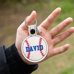 Personlig broderi Sportsveske Tag Fotball Tag Basketball Tag Baseball Tag Nøkkelringer Navnelapper Lunsj Perfekt laggave til spillere og trenere 4