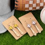 Personalizzato in legno Baseball Softball Dangle Sport Orecchini Gioielli per donne ragazze Sport Eventi Fan Accessori