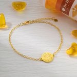 Personalised Sterling Silver Medical ID Alert Bracelet for Mother's Day Women Healthy