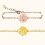 Personalised Sterling Silver Medical ID Alert Bracelet for Mother's Day Women Healthy