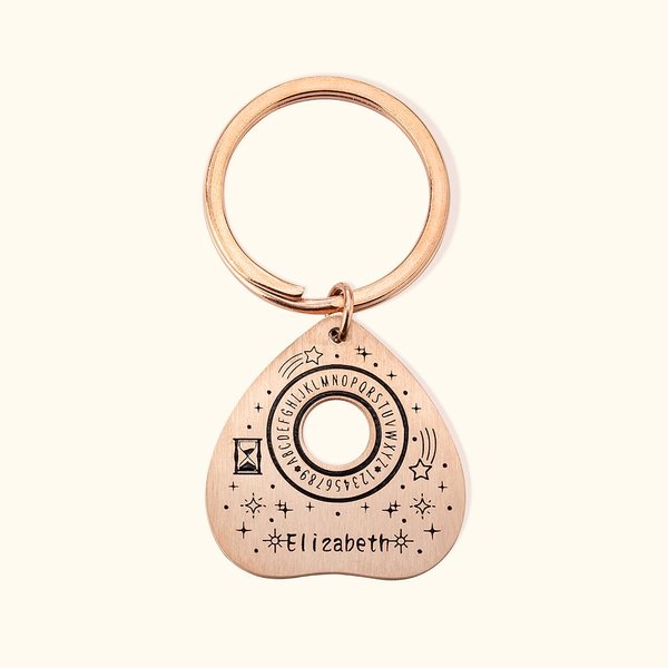 Spersonalizowany identyfikator Ouija Planchette Obroża z grawerowanym imieniem dla małego kota Pies Halloween Boże Narodzenie