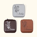 Gepersonaliseerde Geboorte Bloem Reis Sieraden Doos Verjaardag Gifts voor Vrouw Bruid Bruidsmeisje