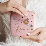Personalized Zodiac Floral Constellations Jewellery Box Case Birthday Gifts for Woman