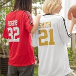 Gepersonaliseerd Vrouwen Glitter Voetbalshirt met Naam en Nummer op Rug Voetbalshirt