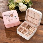 Personalized Zodiac Floral Constellations Jewellery Box Case Birthday Gifts for Woman
