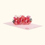 Biglietto personalizzato per la festa della mamma Biglietto d'auguri con fiori 3D Regalo per la mamma