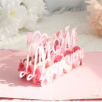 Biglietto personalizzato per la festa della mamma Biglietto d'auguri con fiori 3D Regalo per la mamma