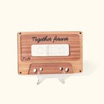 Mixtape moderne en bois personnalisée avec code QR ou Spotify pour un 5e anniversaire Cadeau pour les amoureux de la musique