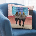 Personalised The Love Between A Mothers and Daughters Is Forever Shopping Throw Pillow Cover Gifts for Mom