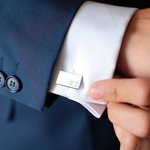 Personalized Engraved Initials Name Men's Cufflinks with Wooden Box Birthday Wedding Father's Day Gift for Him