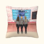 Personalized To the World You Are A Mother But to Us You Are the World Throw Pillow Cover Gift for Mom Bedroom Decor