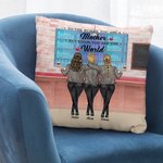 Personalized To the World You Are A Mother But to Us You Are the World Throw Pillow Cover Gift for Mom Bedroom Decor