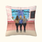 Housse de coussin personnalisée Mère et Fille Toujours liées ensemble Cadeau pour femmes Décoration d'intérieur