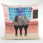 Personalised The Love Between A Mothers and Daughters Is Forever Shopping Throw Pillow Cover Gifts for Mom