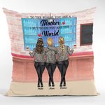 Personalized To the World You Are A Mother But to Us You Are the World Throw Pillow Cover Gift for Mom Bedroom Decor
