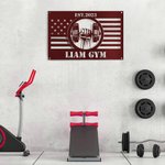 Panneau de gymnastique en métal personnalisé Panneau de gymnastique pour la maison Décoration murale