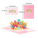 Personalised Valentine's Day Anniversary Card Couple's Blessing 3D Creative Greeting Card Romantic Cherry Blossom Tree Couple