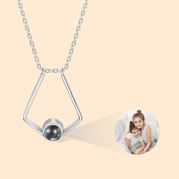 Collana personalizzata con porta anelli Collana con proiezione di foto e porta anelli Collana con foto Regalo di laurea Regalo per infermiere