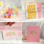 Personalised Valentine's Day Anniversary Card Couple's Blessing 3D Creative Greeting Card Romantic Cherry Blossom Tree Couple