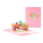 Personalised Valentine's Day Anniversary Card Couple's Blessing 3D Creative Greeting Card Romantic Cherry Blossom Tree Couple