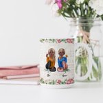 Tasse en céramique blanche personnalisée 