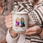 Personalised Best Friend Forever Never Apart White Ceramic Mug Women Long Distance Coffee Mug