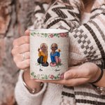 Tasse en céramique blanche personnalisée 