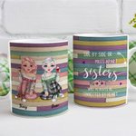 Tasse en céramique blanche personnalisée Long Distance Best Friends Friendship Cadeaux pour les amis