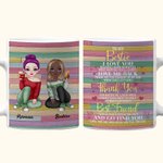 Tasse en céramique blanche personnalisée Bestie I Love You Thank You Friendship BFF Gifts for Women Coffee Mug