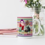 Tasse en céramique blanche personnalisée Bestie I Love You Thank You Friendship BFF Gifts for Women Coffee Mug