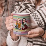 Tasse en céramique blanche personnalisée pour cadeau d'amitié BBF