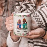 Tasse en céramique blanche personnalisée Side By Side Best Friendship Friendship Long Distance Friendship Gifts